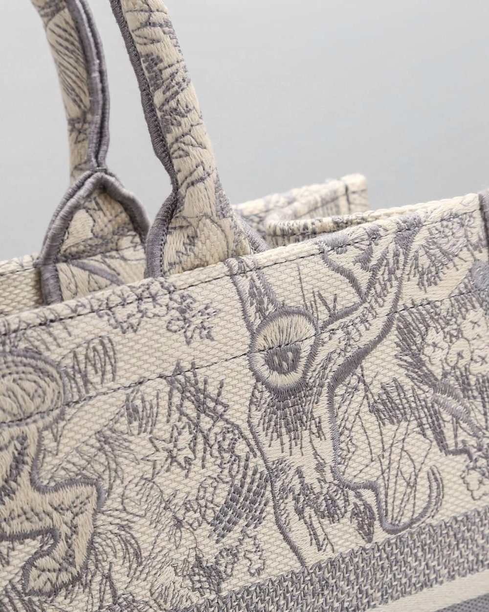 1:1 Replica Christian Dior Medium Dior Book Tote Gray, For Women, Women’s Handbags 14in/36cm CD M1296ZTDT_M932