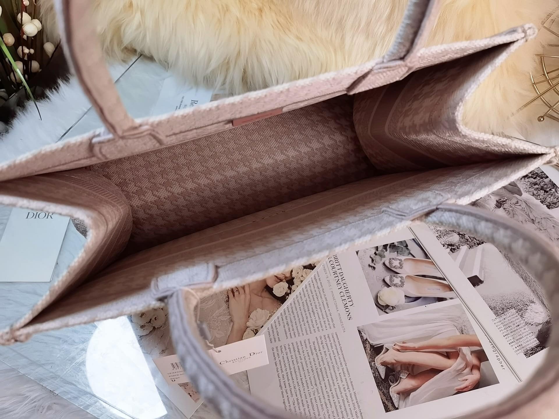 1:1 Replica Christian Dior Medium Dior Book Tote Pink , For Women, Women’s Handbags 14in/36cm CD - Image 5