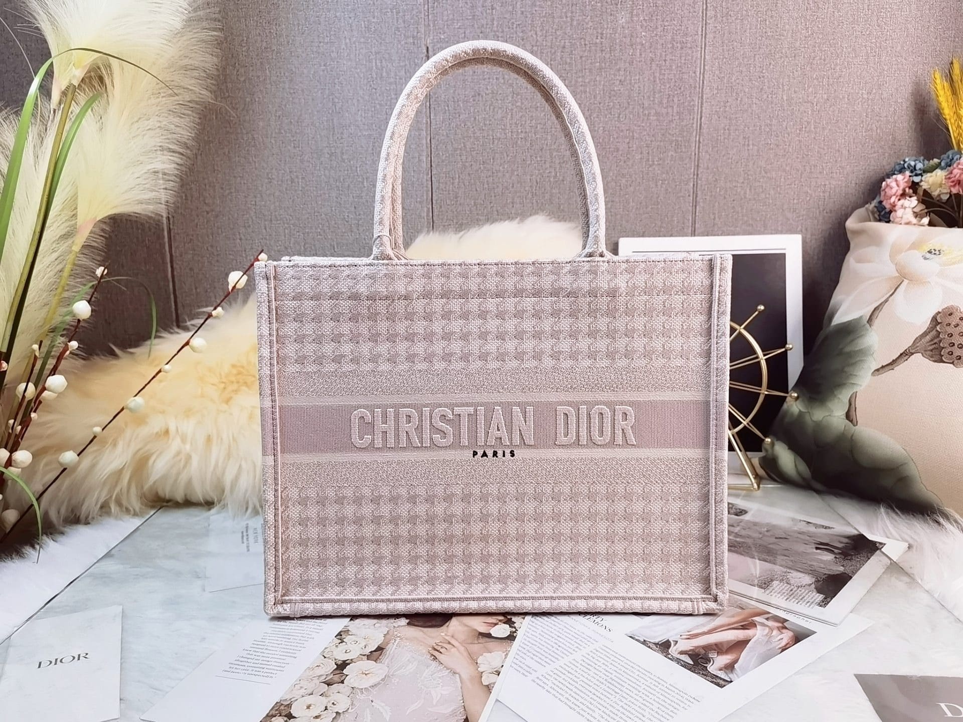 1:1 Replica Christian Dior Medium Dior Book Tote Pink , For Women, Women’s Handbags 14in/36cm CD