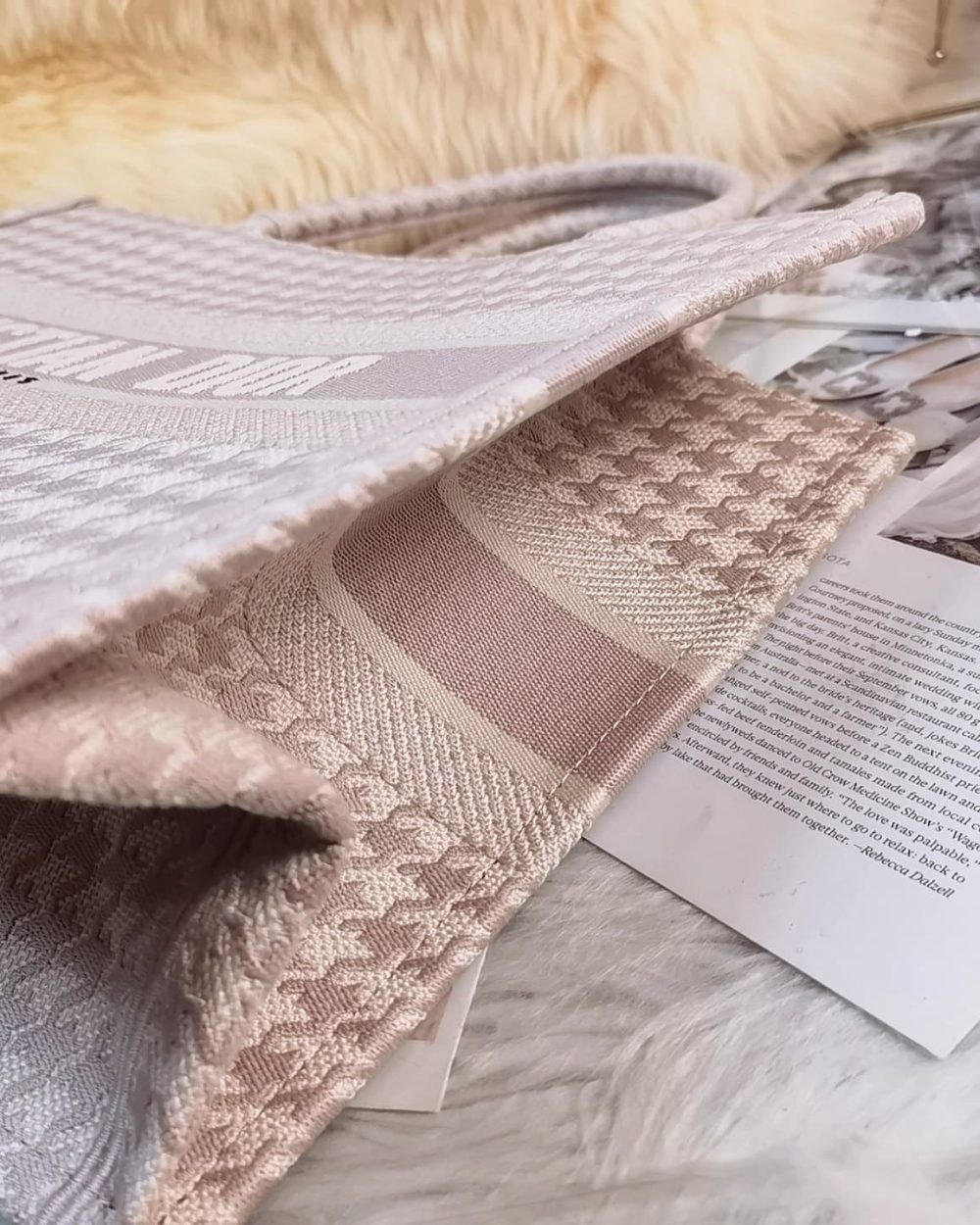 1:1 Replica Christian Dior Medium Dior Book Tote Pink , For Women, Women’s Handbags 14in/36cm CD