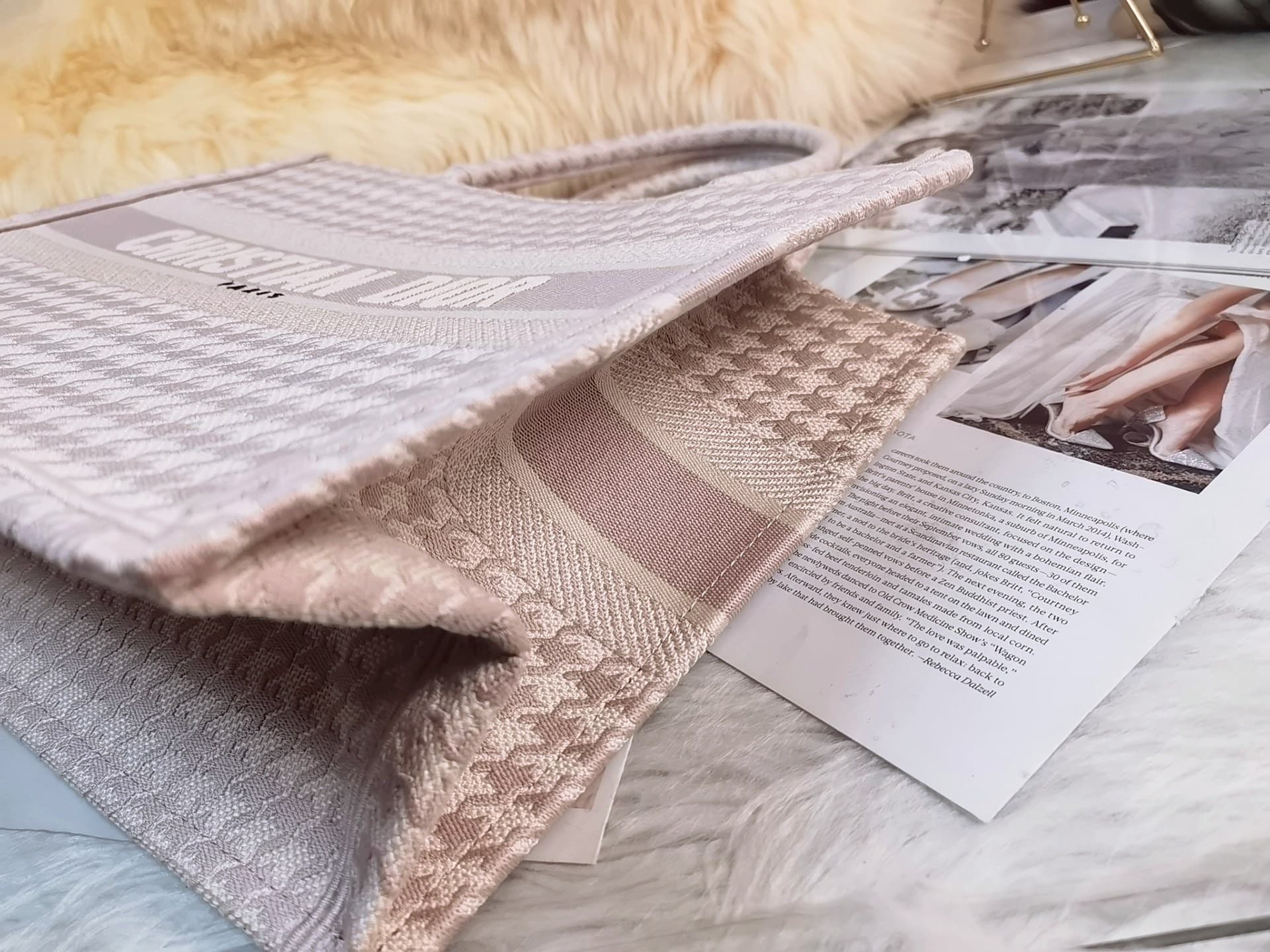 1:1 Replica Christian Dior Medium Dior Book Tote Pink , For Women, Women’s Handbags 14in/36cm CD - Image 8