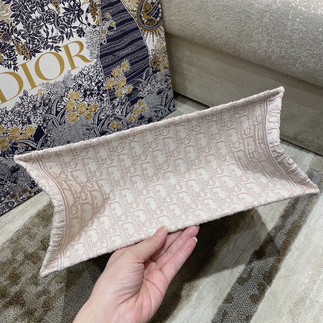 1:1 Replica Christian Dior Medium Dior Book Tote Pink Toile de Jouy Reverse Embroidery, Light Pink, For Women Women’s Handbags, 36cm CD - Image 5