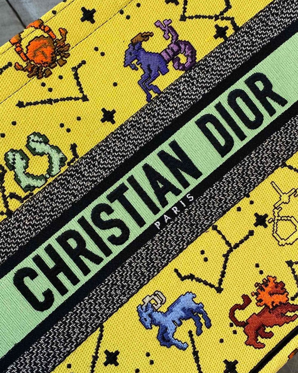 1:1 Replica Christian Dior Medium Dior Book Tote Yellow Multicolor, For Women, Women’s Handbags 14in/36cm CD