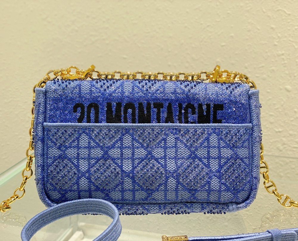 1:1 Replica Christian Dior Medium Dior Caro Bag Blue, For Women, Women’s Handbags 25.5cm/10in CD