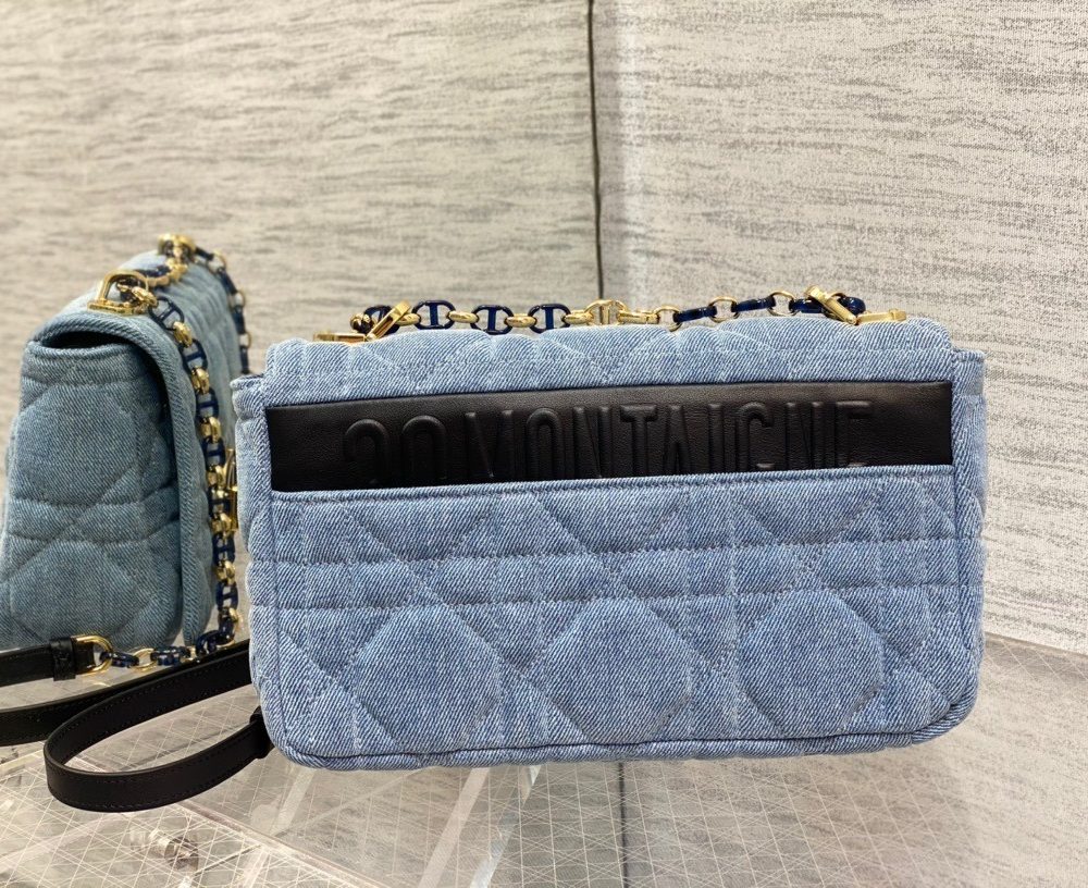 1:1 Replica Christian Dior Medium Dior Caro Bag Blue , For Women, Women’s Handbags 25.5cm/10in CD M9242WTJF_M928