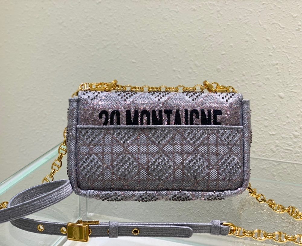 1:1 Replica Christian Dior Medium Dior Caro Bag Gray , For Women, Women’s Handbags 25.5cm/10in CD