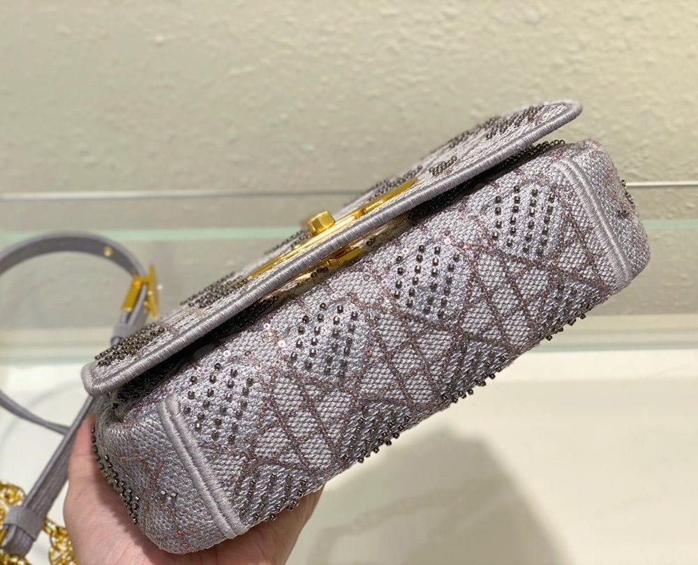 1:1 Replica Christian Dior Medium Dior Caro Bag Gray , For Women, Women’s Handbags 25.5cm/10in CD