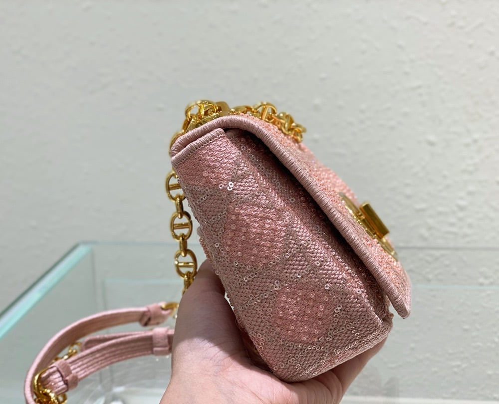 1:1 Replica Christian Dior Medium Dior Caro Bag Pink, For Women, Women’s Handbags 25.5cm/10in CD