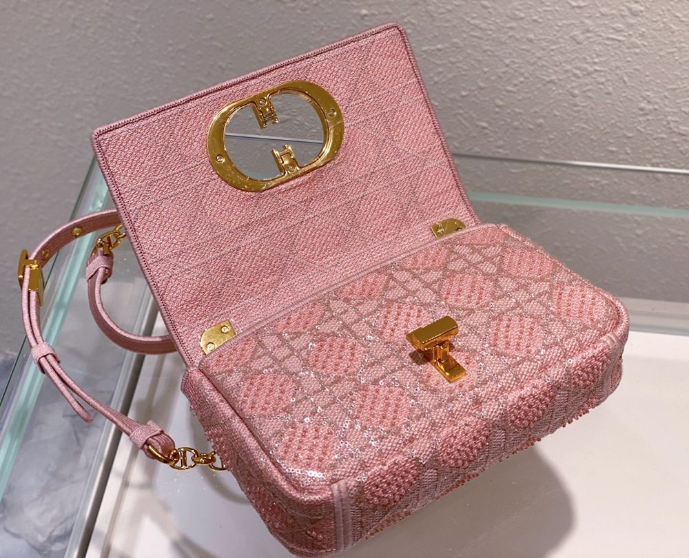 1:1 Replica Christian Dior Medium Dior Caro Bag Pink, For Women, Women’s Handbags 25.5cm/10in CD