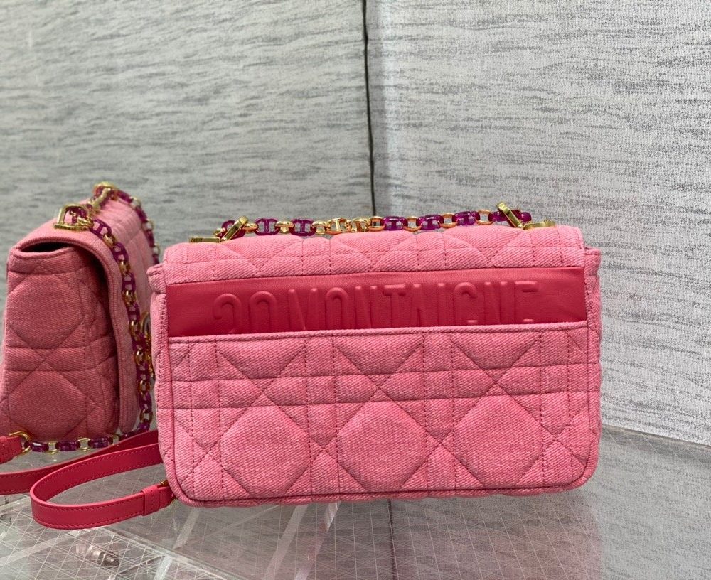 1:1 Replica Christian Dior Medium Dior Caro Bag Pink, For Women, Women’s Handbags 25.5cm/10in CD M9242WTJF_M929