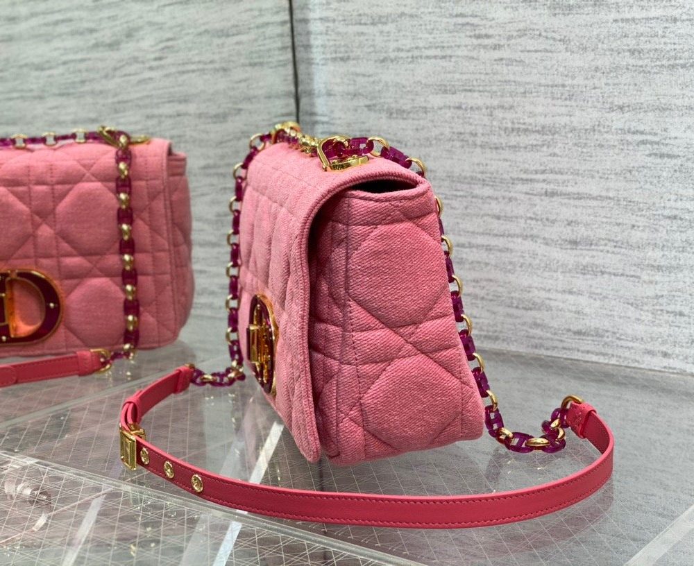 1:1 Replica Christian Dior Medium Dior Caro Bag Pink, For Women, Women’s Handbags 25.5cm/10in CD M9242WTJF_M929