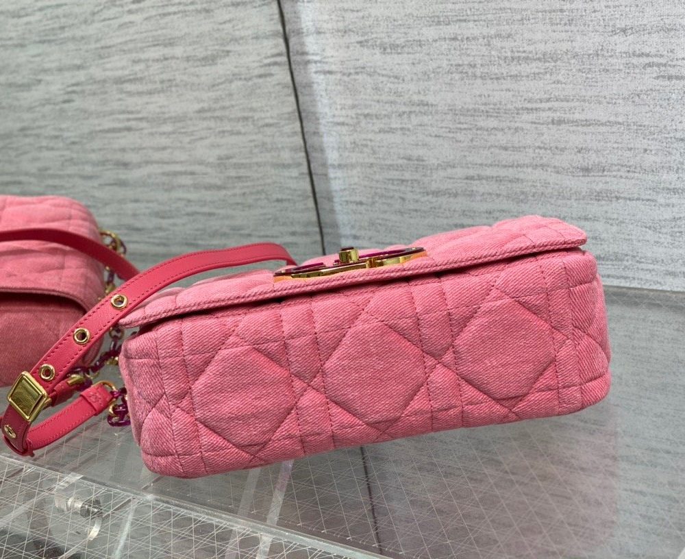 1:1 Replica Christian Dior Medium Dior Caro Bag Pink, For Women, Women’s Handbags 25.5cm/10in CD M9242WTJF_M929