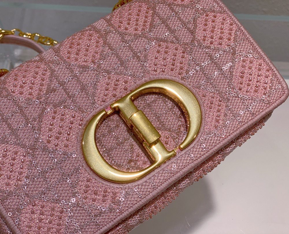 1:1 Replica Christian Dior Medium Dior Caro Bag Pink, For Women, Women’s Handbags 25.5cm/10in CD