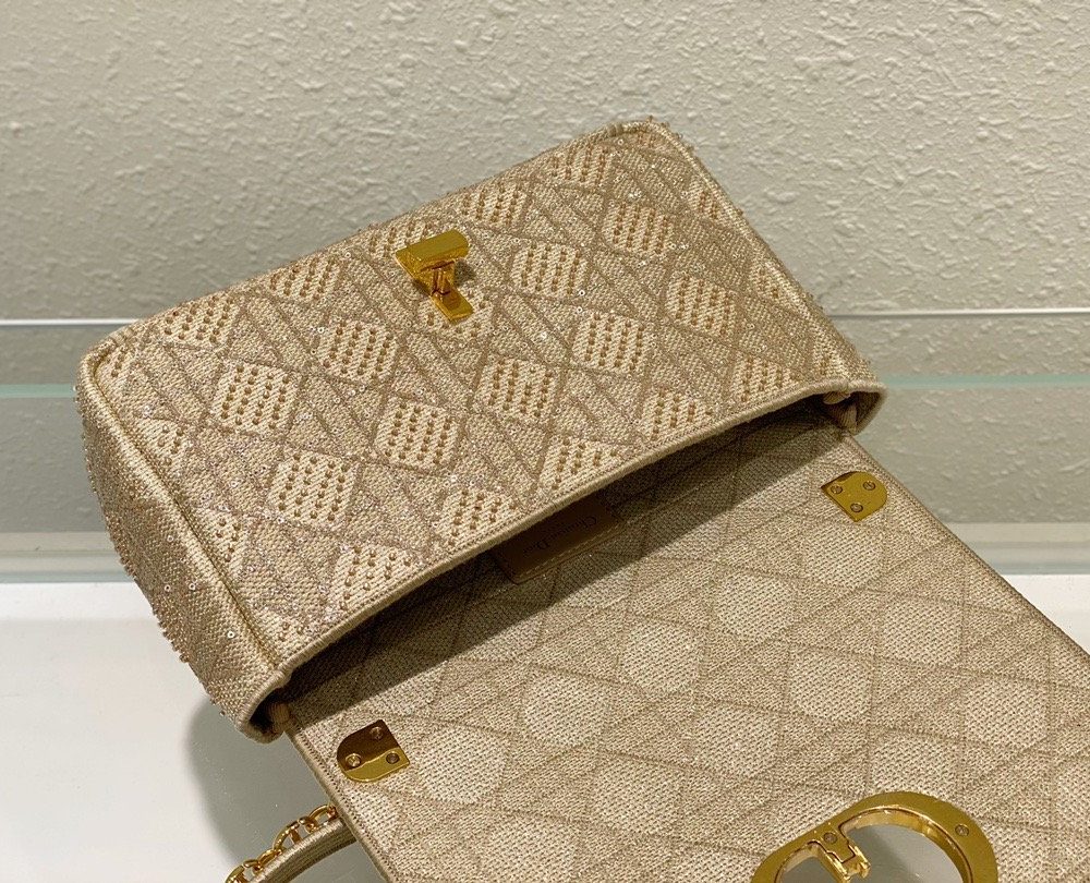 1:1 Replica Christian Dior Medium Dior Caro Bag Yellow, For Women, Women’s Handbags 27.5cm/10.8in CD