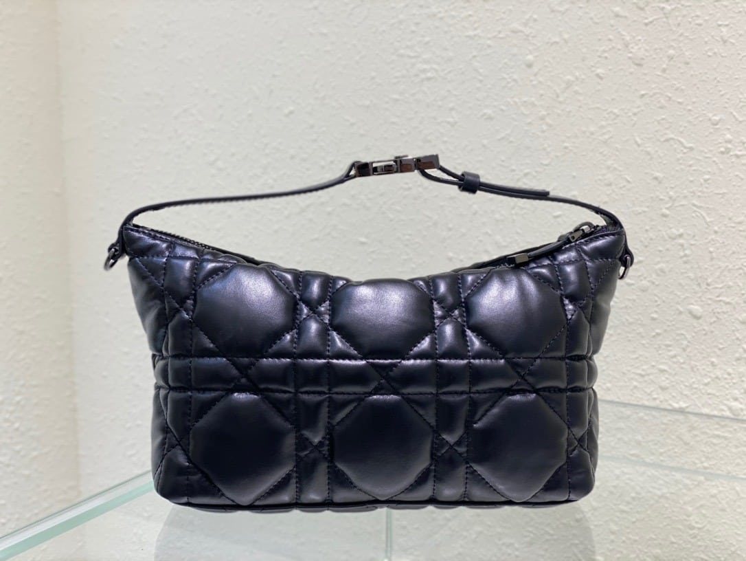 1:1 Replica Christian Dior Medium DiorTravel Nomad Pouch Black, For Women, Women’s Handbags 8.5in/22cm CD S5554BMIG_M900