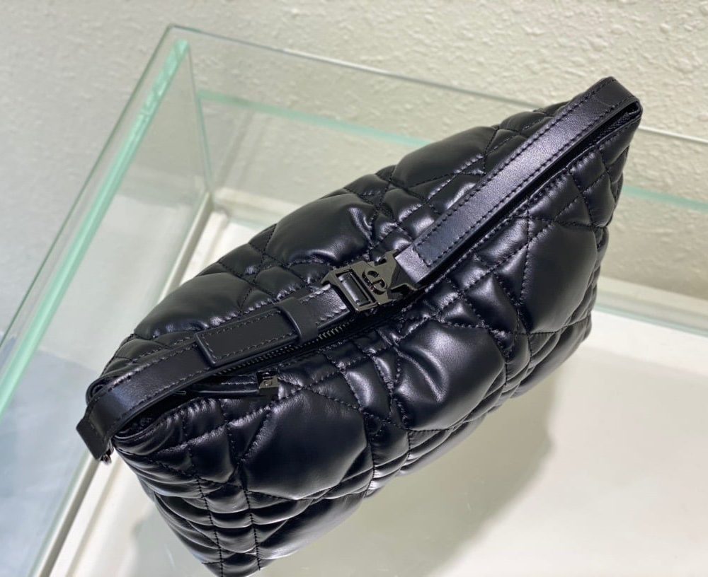 1:1 Replica Christian Dior Medium DiorTravel Nomad Pouch Black, For Women, Women’s Handbags 8.5in/22cm CD S5554BMIG_M900