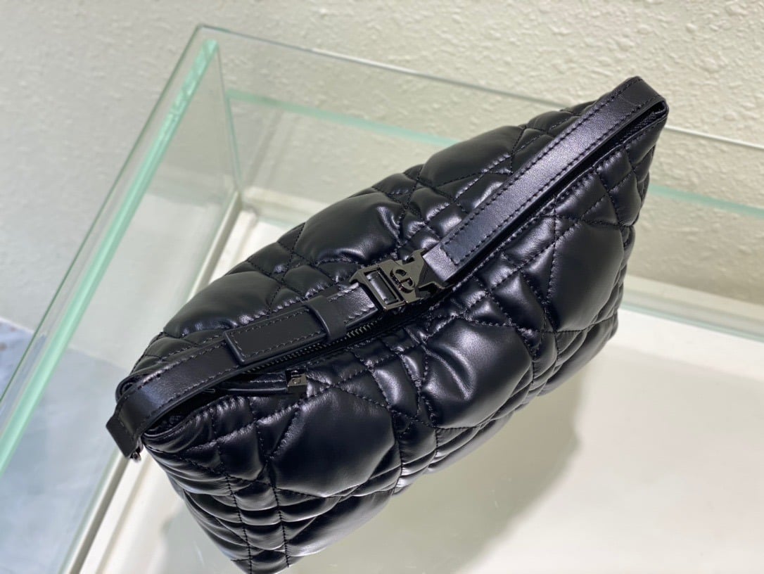 1:1 Replica Christian Dior Medium DiorTravel Nomad Pouch Black, For Women, Women’s Handbags 8.5in/22cm CD S5554BMIG_M900 - Image 8