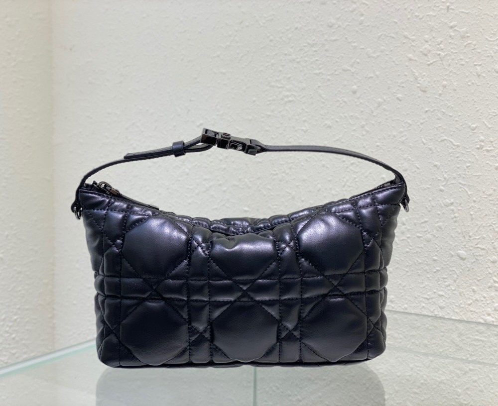 1:1 Replica Christian Dior Medium DiorTravel Nomad Pouch Black, For Women, Women’s Handbags 8.5in/22cm CD S5554BMIG_M900