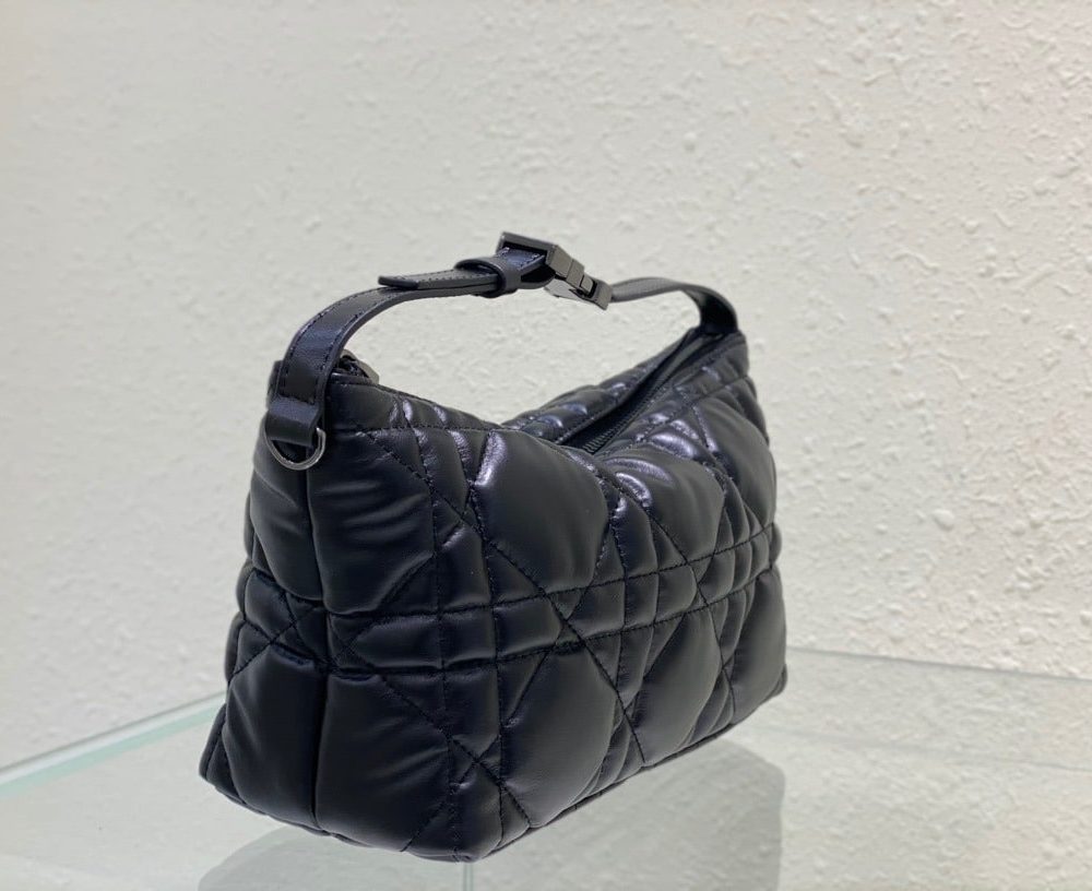 1:1 Replica Christian Dior Medium DiorTravel Nomad Pouch Black, For Women, Women’s Handbags 8.5in/22cm CD S5554BMIG_M900