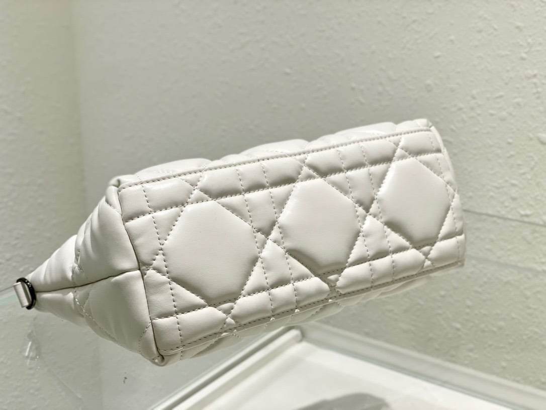1:1 Replica Christian Dior Medium DiorTravel Nomad Pouch White, For Women, Women’s Handbags 8.5in/22cm CD S5554BMIG_M030 - Image 5