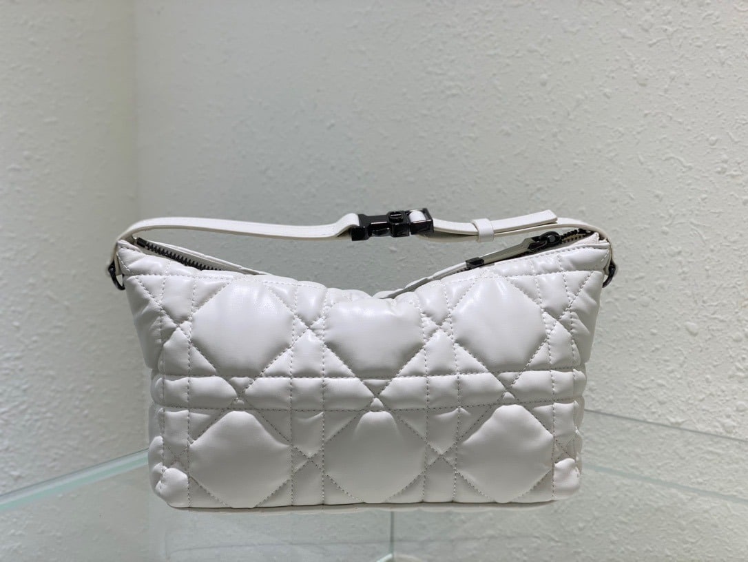 1:1 Replica Christian Dior Medium DiorTravel Nomad Pouch White, For Women, Women’s Handbags 8.5in/22cm CD S5554BMIG_M030