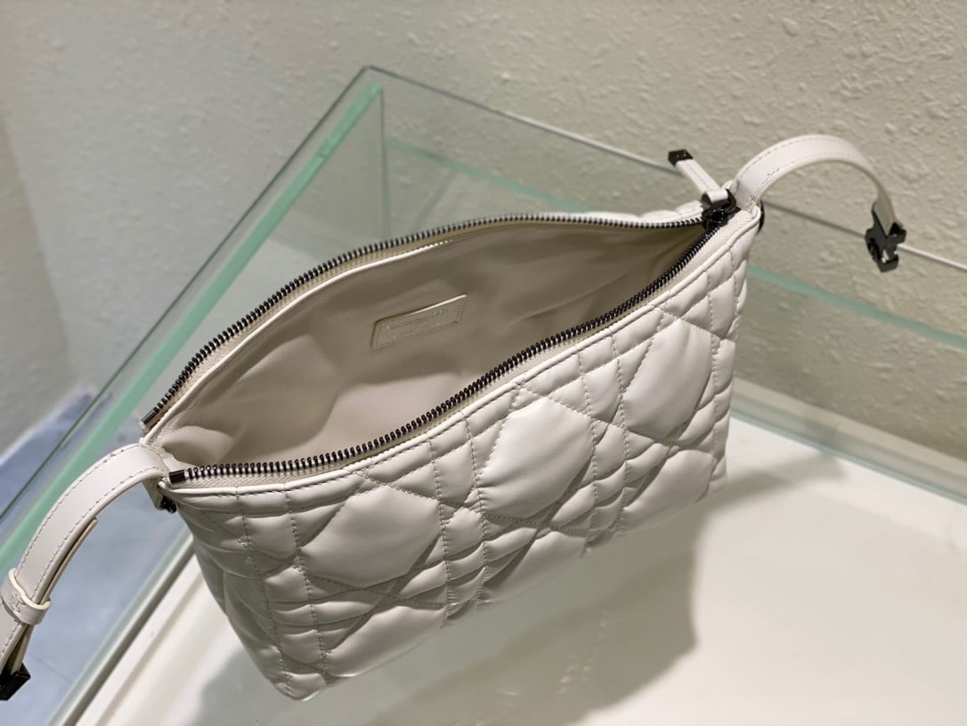 1:1 Replica Christian Dior Medium DiorTravel Nomad Pouch White, For Women, Women’s Handbags 8.5in/22cm CD S5554BMIG_M030 - Image 6