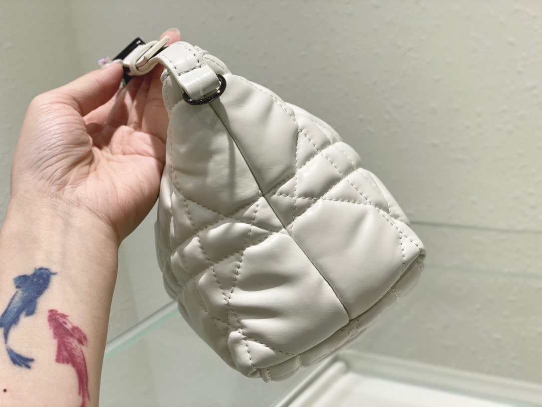 1:1 Replica Christian Dior Medium DiorTravel Nomad Pouch White, For Women, Women’s Handbags 8.5in/22cm CD S5554BMIG_M030 - Image 2