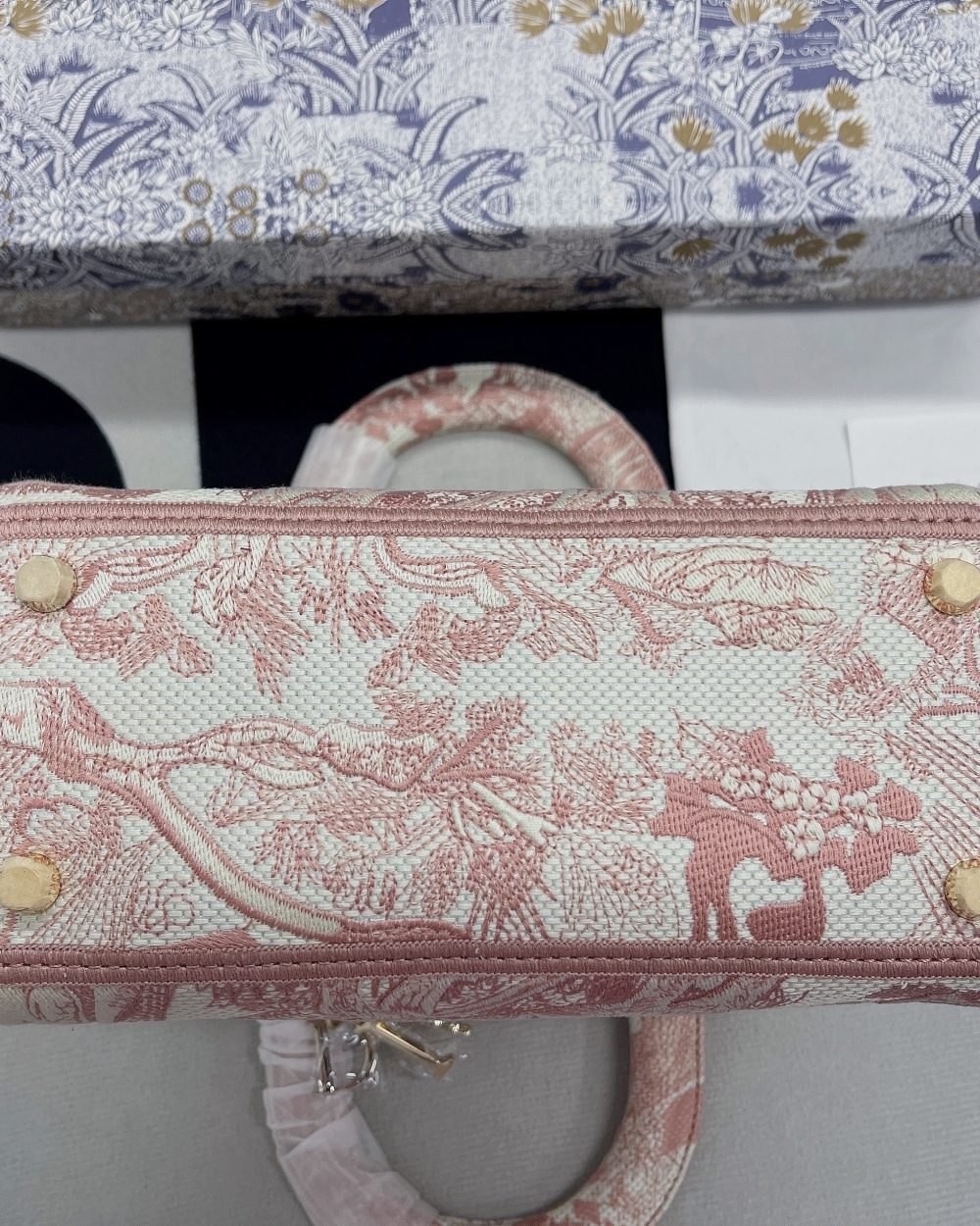 1:1 Replica Christian Dior Medium Lady D-Lite Bag Pink, For Women, Women’s Handbags 24cm/9.5in CD M0565OTDT_M912