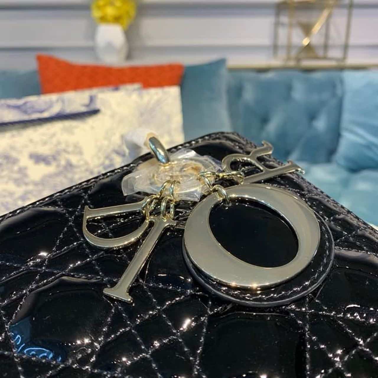 1:1 Replica Christian Dior Medium Lady Dior Bag Black Cannage For Women 9.5in/24cm CD M0565ONGE_M900 - Image 6