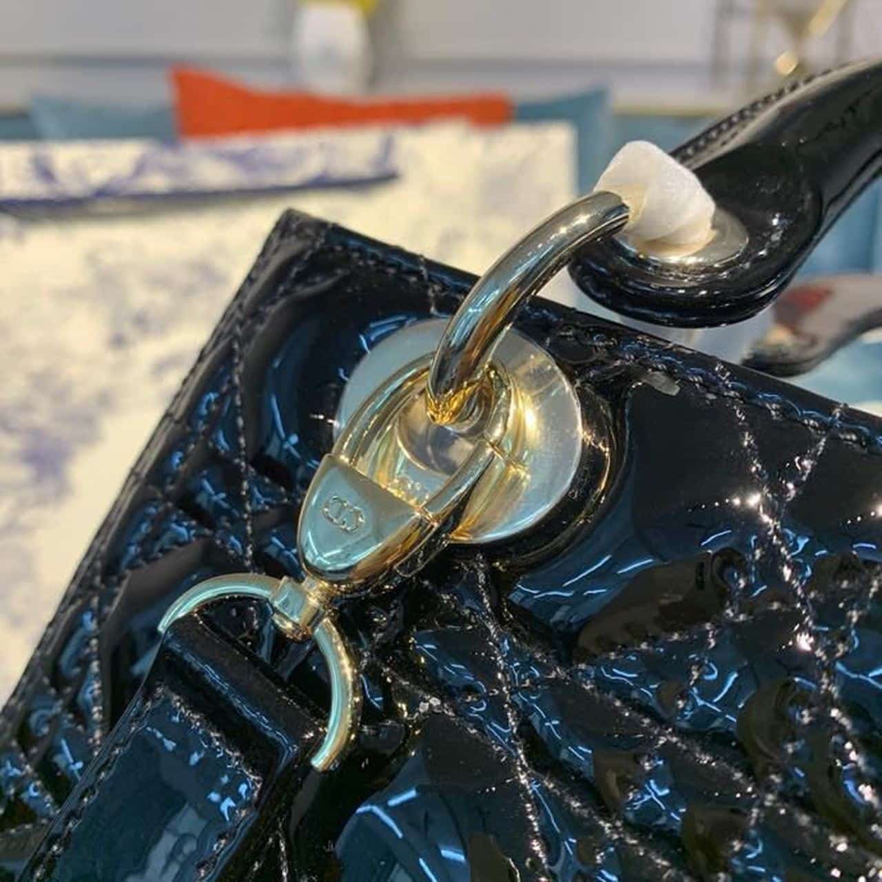 1:1 Replica Christian Dior Medium Lady Dior Bag Black Cannage For Women 9.5in/24cm CD M0565ONGE_M900 - Image 8