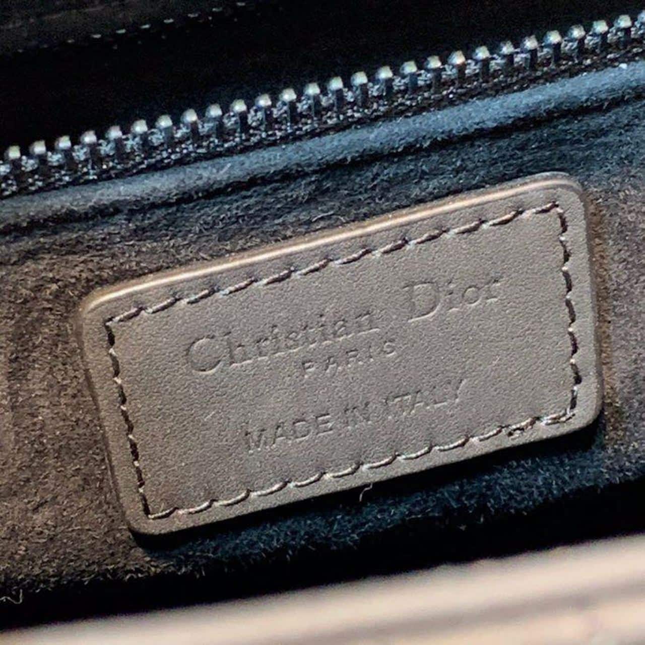 1:1 Replica Christian Dior Medium Lady Dior Bag Matte Hardware Black Ultramatte For Women 9.5in/24cm CD M0565SLOI_M989 - Image 13