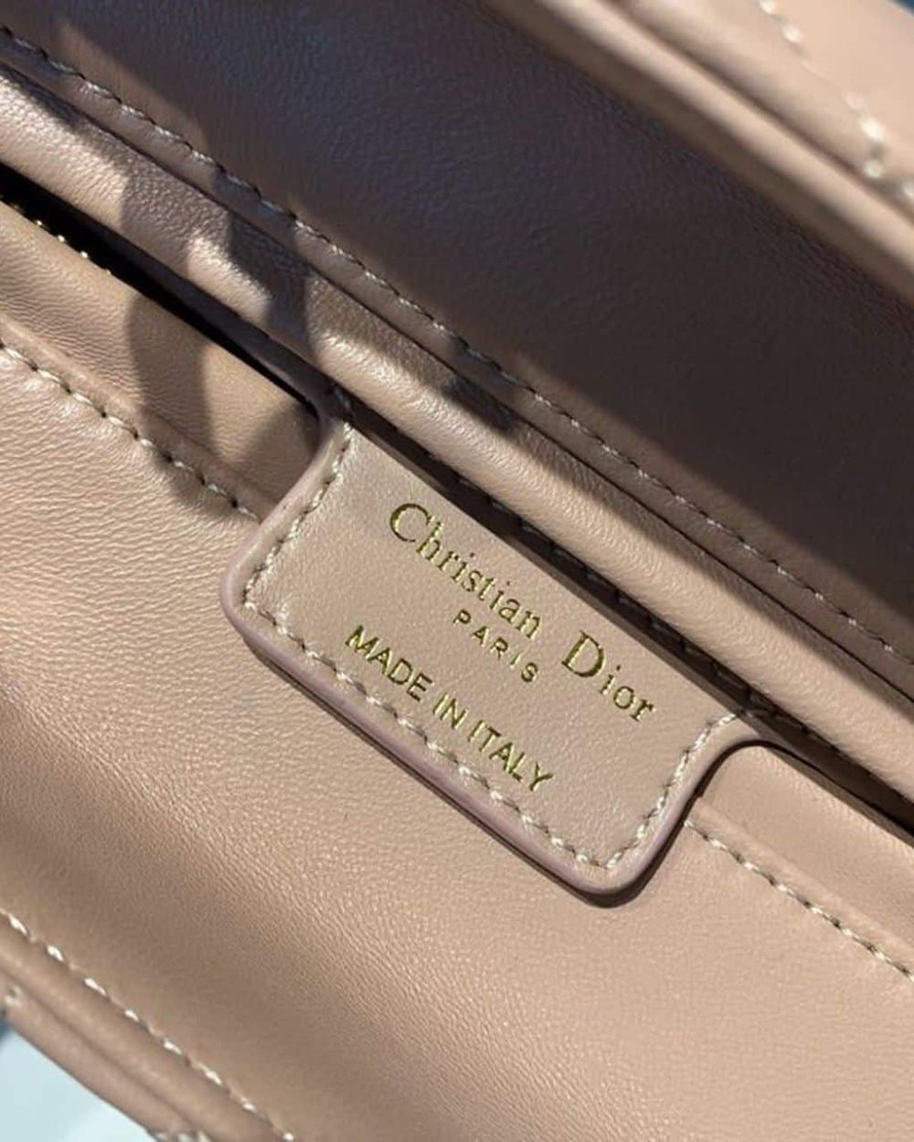 1:1 Replica Christian Dior Medium Lady Dior Bag Rose Des Vents For Women 9.5in/24cm CD