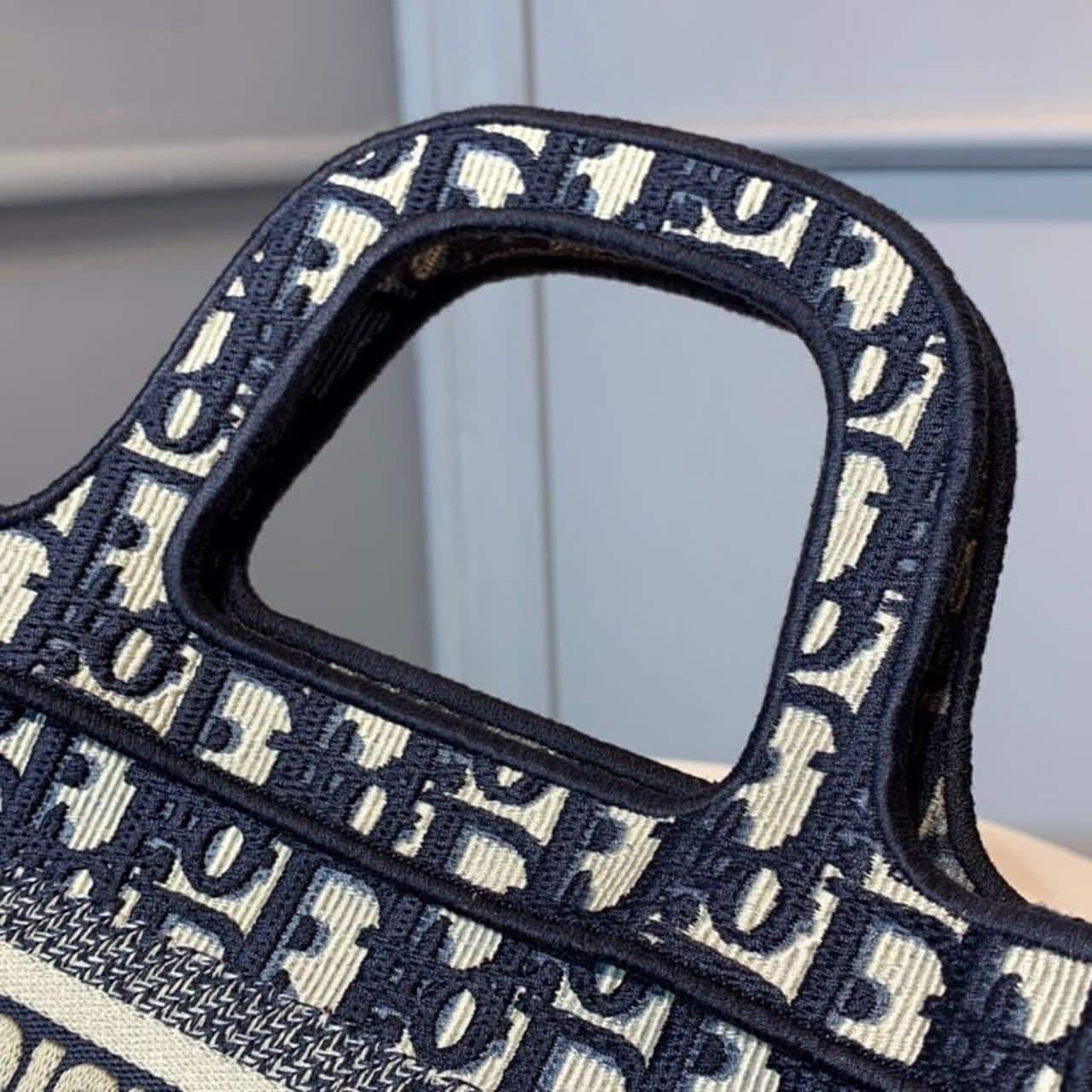 1:1 Replica Christian Dior Mini Dior Book Tote Bag Blue By Maria Grazia Chiuri For Women 9in/23cm CD S5475ZRIW_M928 - Image 13