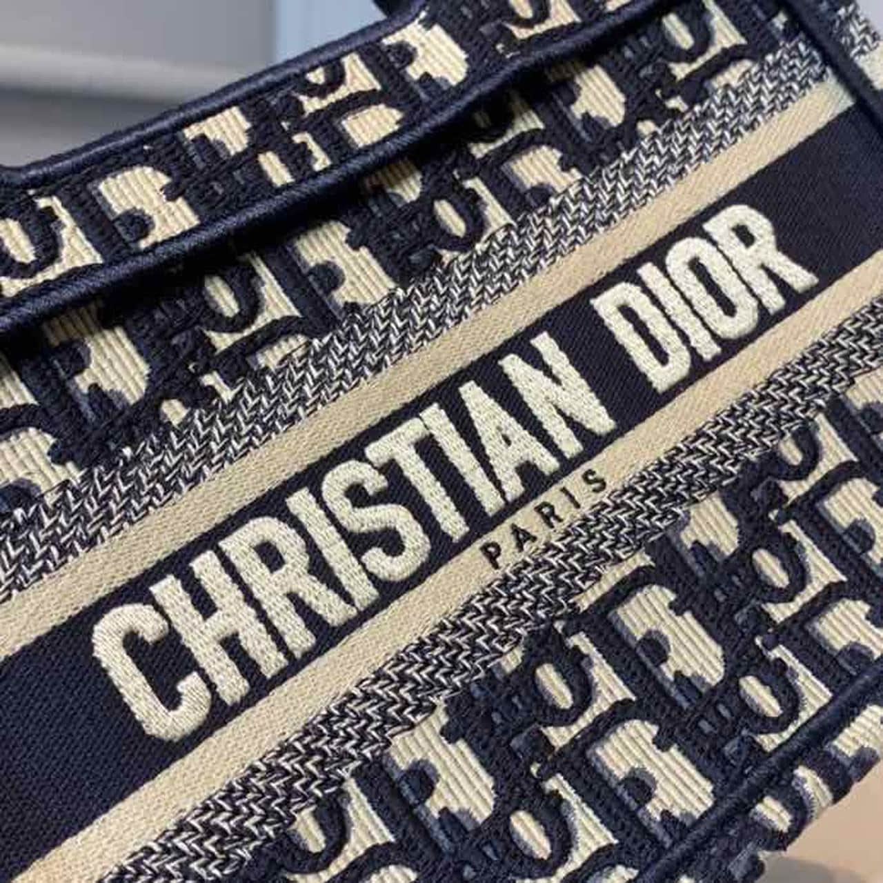 1:1 Replica Christian Dior Mini Dior Book Tote Bag Blue By Maria Grazia Chiuri For Women 9in/23cm CD S5475ZRIW_M928 - Image 6