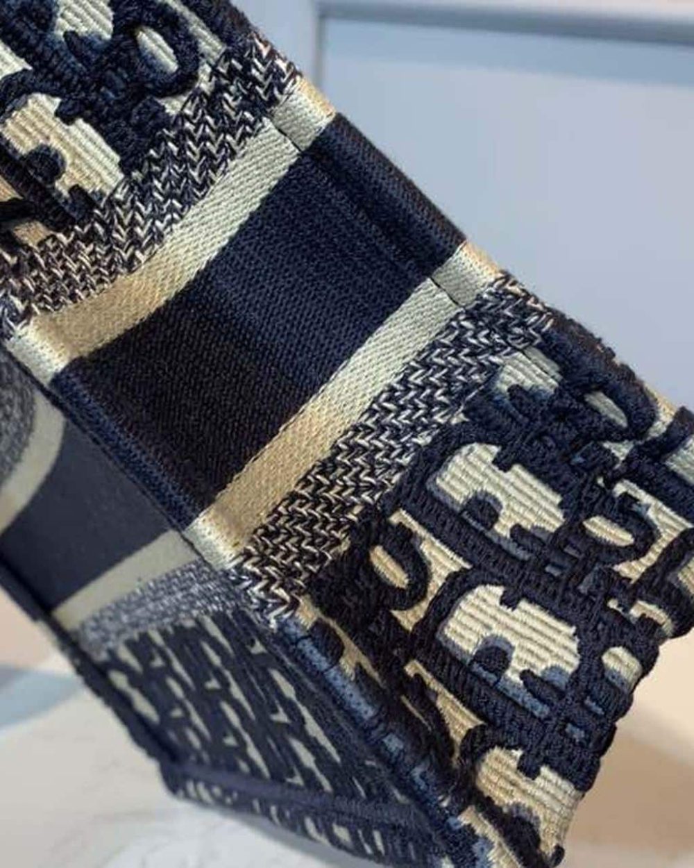 1:1 Replica Christian Dior Mini Dior Book Tote Bag Blue By Maria Grazia Chiuri For Women 9in/23cm CD S5475ZRIW_M928