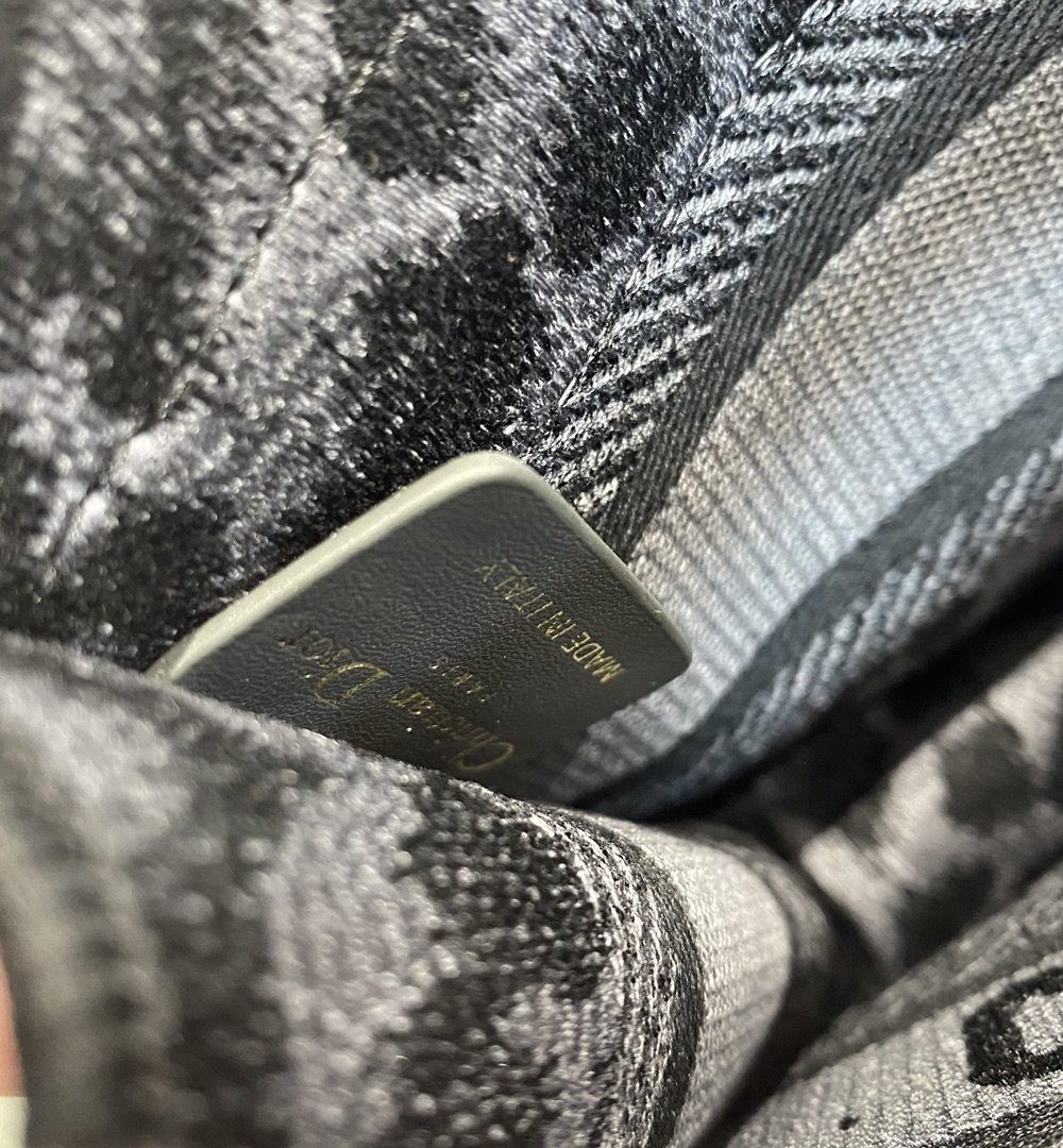 1:1 Replica Christian Dior Mini Dior Book Tote Mizza Embroidery, Blue/Black, For Women Women's Handbags, 9in/23cm CD S5475ZRHM_M962