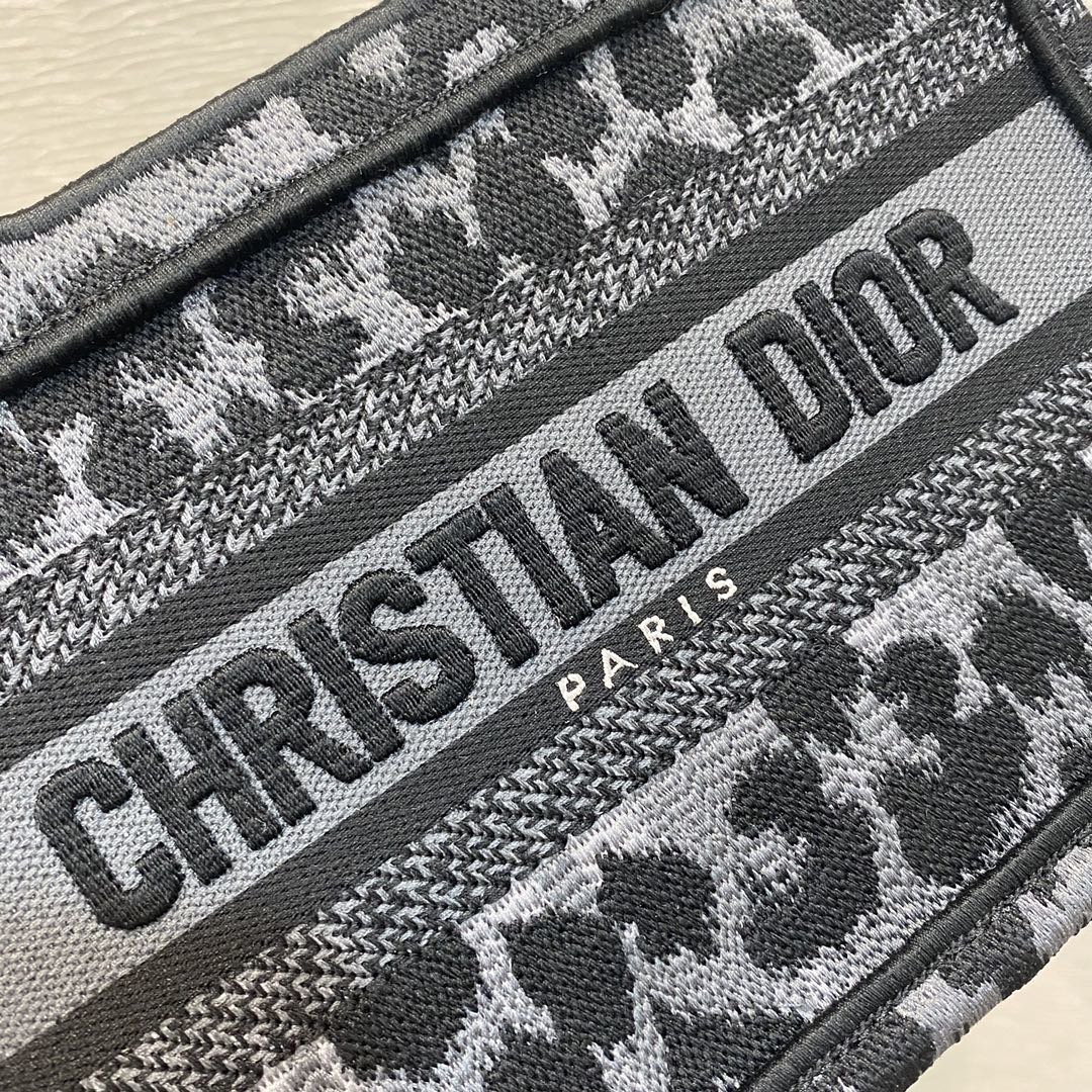 1:1 Replica Christian Dior Mini Dior Book Tote Mizza Embroidery, Blue/Black, For Women Women's Handbags, 9in/23cm CD S5475ZRHM_M962 - Image 3