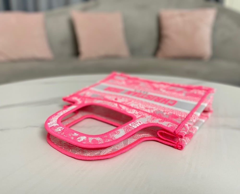 1:1 Replica Christian Dior Mini Dior Book Tote Pink, For Women, Women’s Handbags 9in/23cm CD S5475ZRVJ_M956