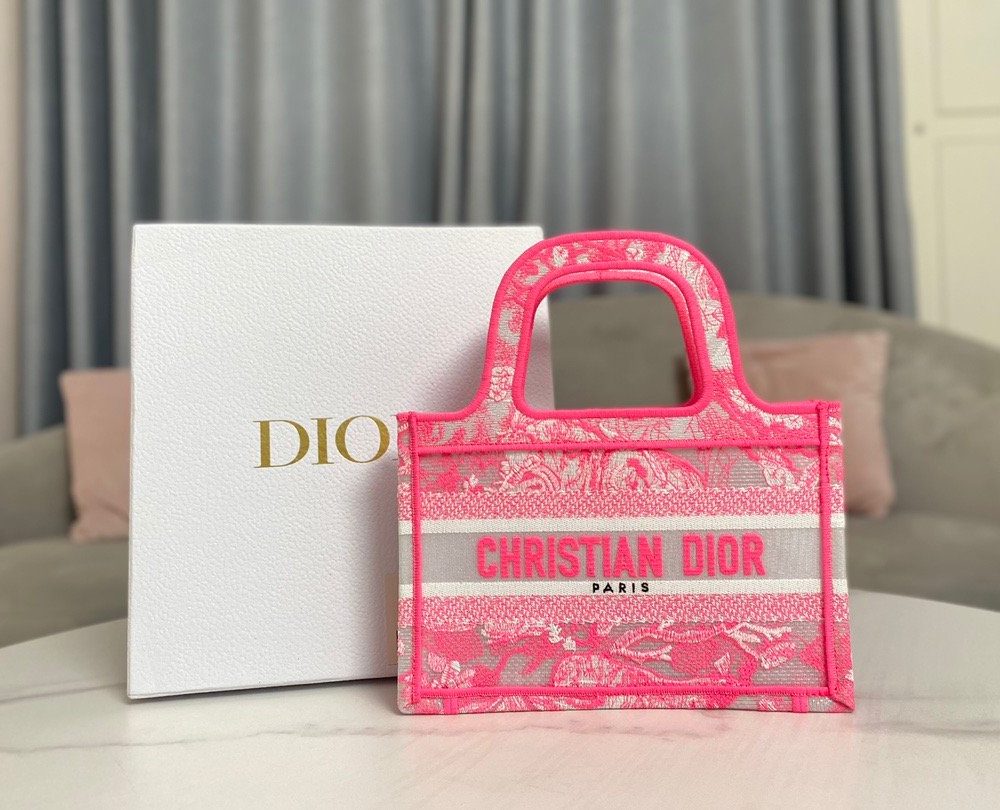1:1 Replica Christian Dior Mini Dior Book Tote Pink, For Women, Women’s Handbags 9in/23cm CD S5475ZRVJ_M956
