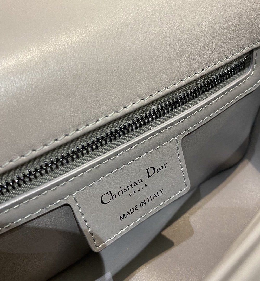 1:1 Replica Christian Dior Mini Dior Caro Bag Gray Padded Macrocannage, Gray, For Women Women’s Handbags, Crossbody Bags, 20cm CD