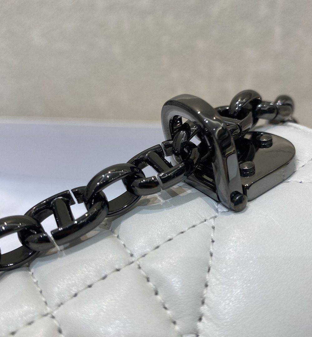 1:1 Replica Christian Dior Mini Dior Caro Bag Latte Matte Padded Macrocannage, Latte White, For Women Women’s Handbags, Crossbody Bags, 20cm CD