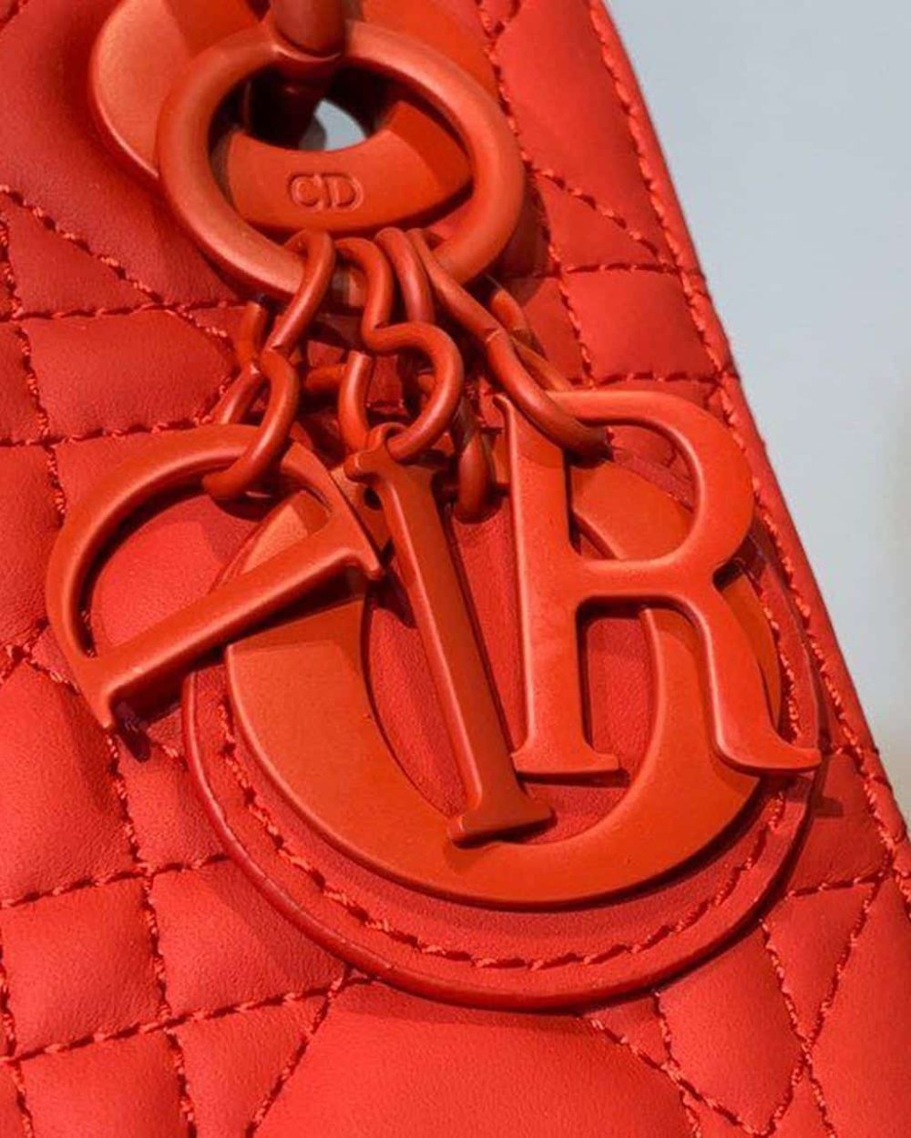 1:1 Replica Christian Dior Mini Lady Dior Bag with Chain Matte Hardware Spring/Summer Collection, Red , For Women Women’s Handbags, 18cm CD