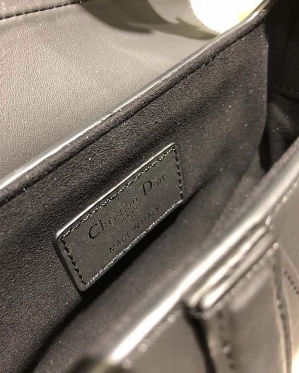 1:1 Replica Christian Dior Mini Saddle Bag Black Ultramatte For Women 19.5cm/7.6in CD