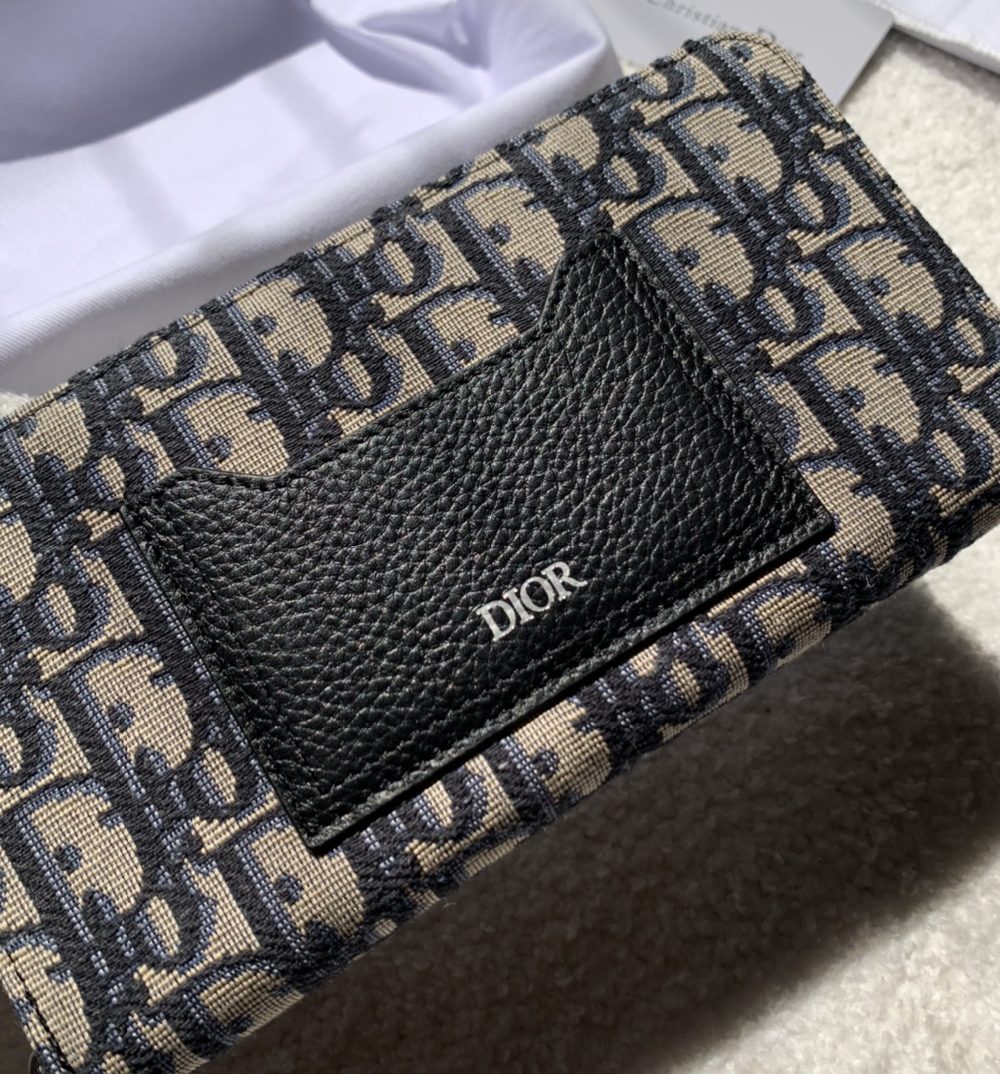 1:1 Replica Christian Dior Oblique Brown Clutch Women's Wallet 20cm/7.8in CD