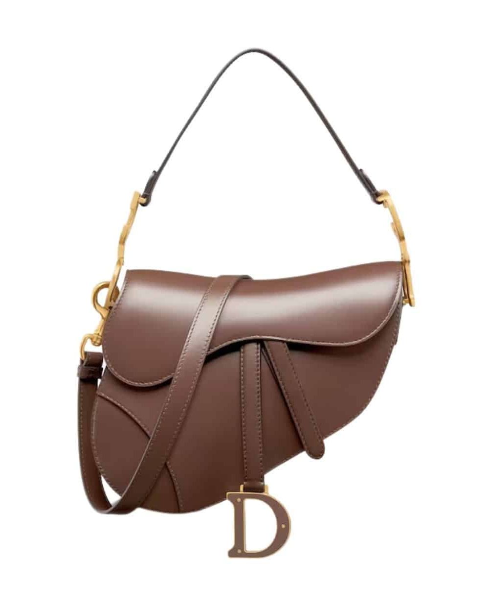 1:1 Replica Christian Dior Saddle Bag With Strap Chocolate Brown For Women M0455CWGC_M52M- 25.5 Cm/ 10 Inches