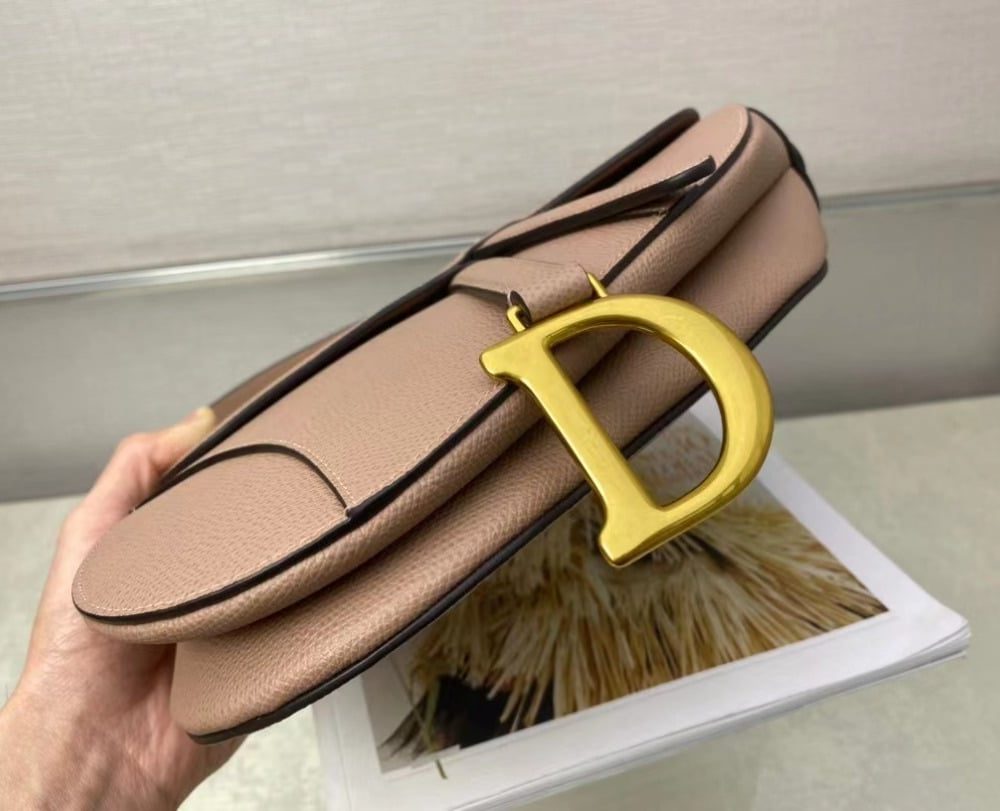 1:1 Replica Christian Dior Saddle Bag With Strap Gold Toned Hardware For Women 25.5cm/10in CD M0455CBAA_M50P