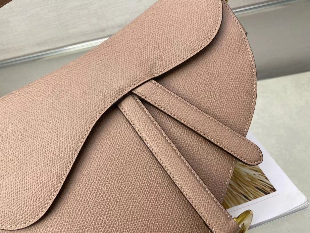 1:1 Replica Christian Dior Saddle Bag With Strap Gold Toned Hardware For Women 25.5cm/10in CD M0455CBAA_M50P - Image 7