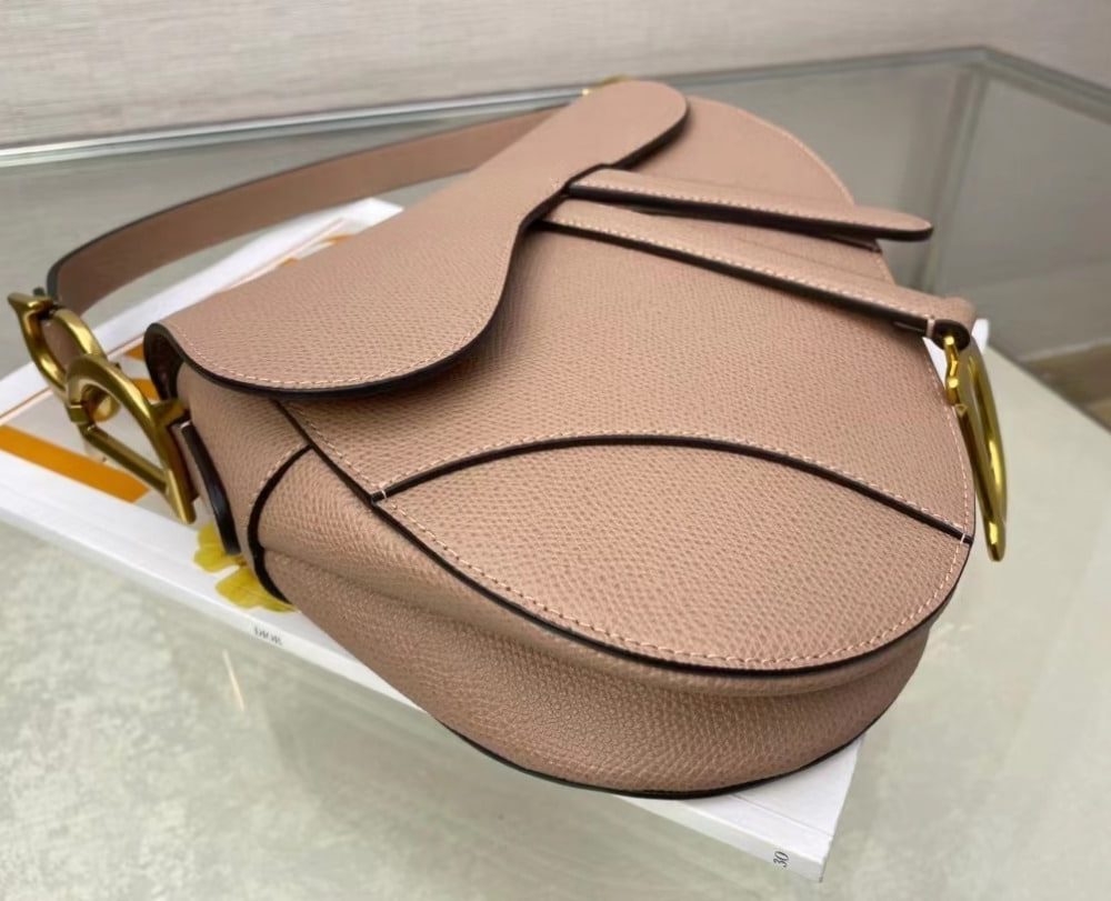1:1 Replica Christian Dior Saddle Bag With Strap Gold Toned Hardware For Women 25.5cm/10in CD M0455CBAA_M50P