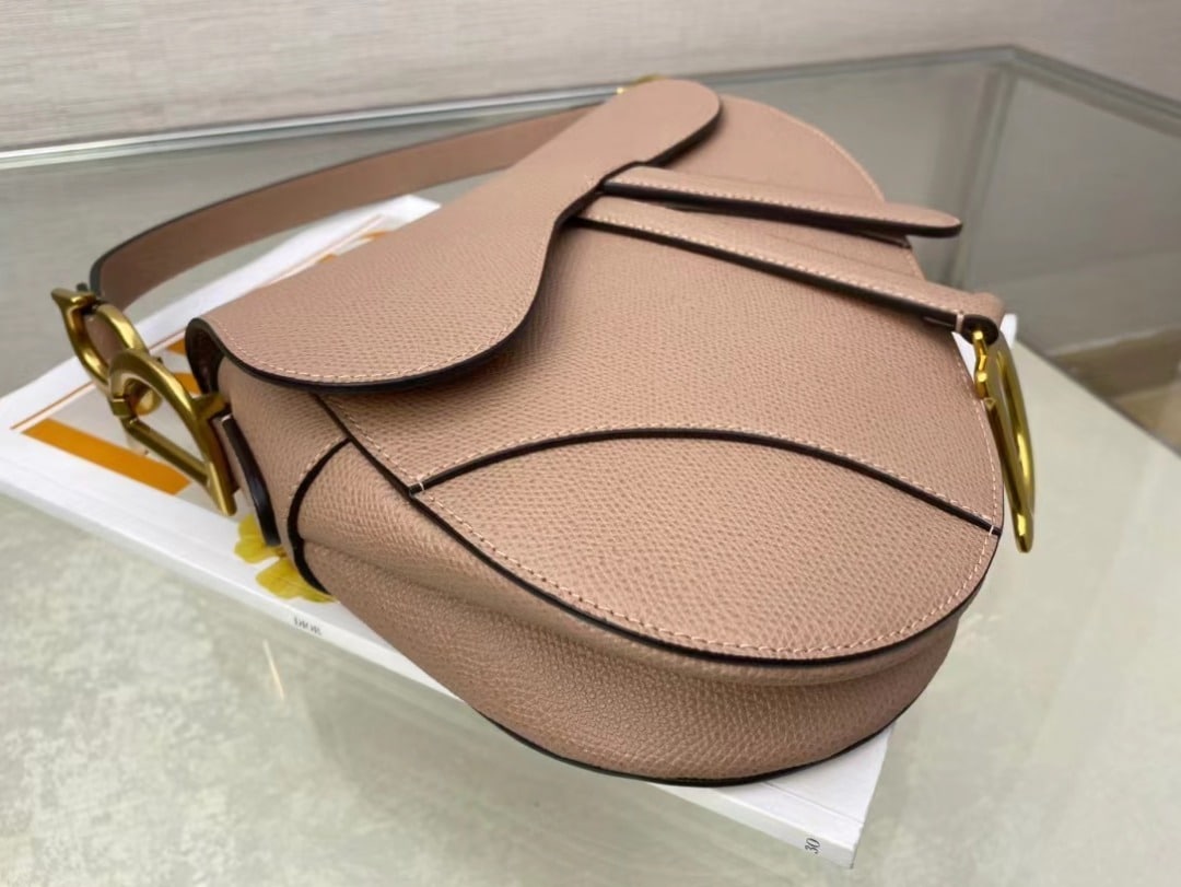 1:1 Replica Christian Dior Saddle Bag With Strap Gold Toned Hardware For Women 25.5cm/10in CD M0455CBAA_M50P - Image 8