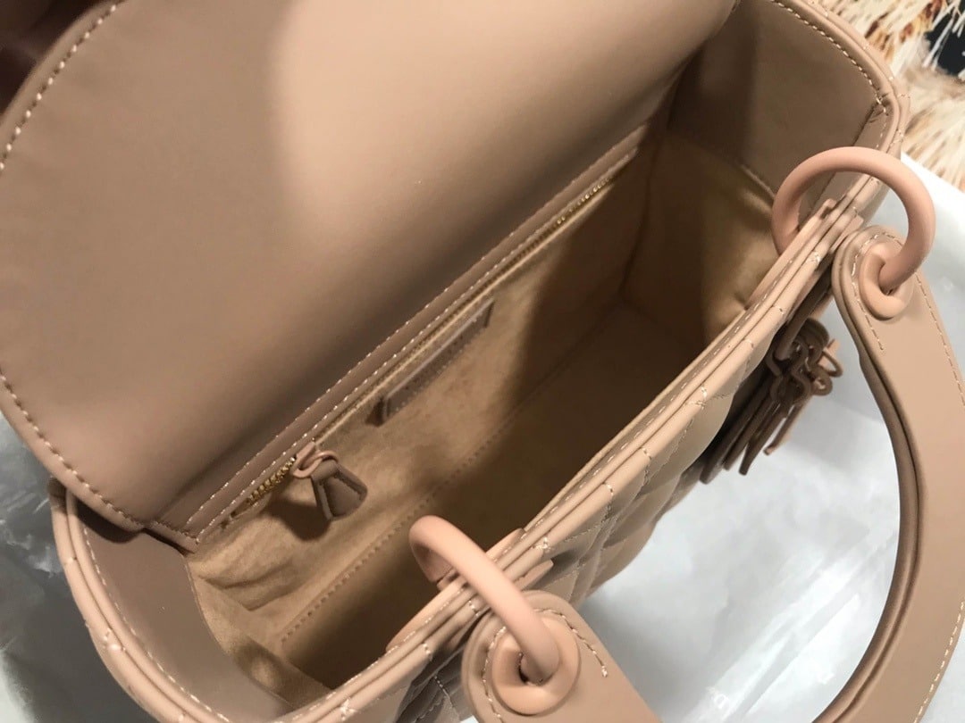 1:1 Replica Christian Dior Smal Lady Dior My ABCDIOR Bag Brown For Women 8in/20cm CD - Image 5